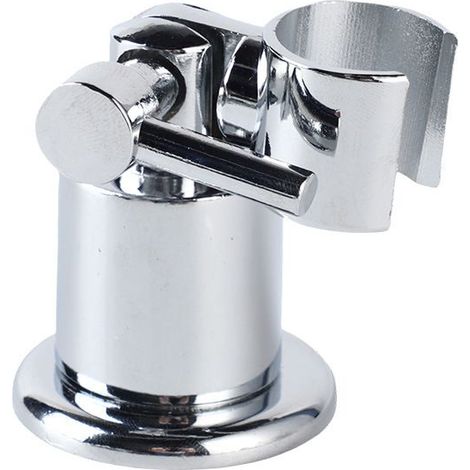 Duschkopfhalterung, 180° verstellbare Duschkopfhalterung, verchromte Metall-Handbrausehalterung mit Schrauben zur einfachen Montage, ideal für Badezimmer, robust und langlebig (1/3)