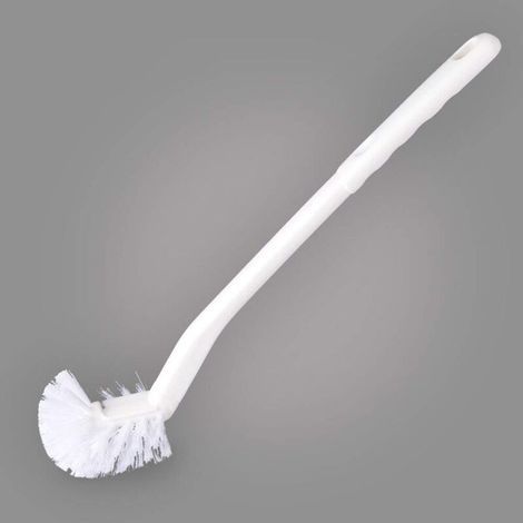 ZOLGINAH Scopa per WC portatile con lungo manico in plastica, spazzola per pulizia e disinfezione efficace, accessorio per il bagno (1/5)
