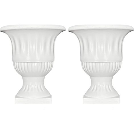 Vases muraux demi hauteur PANGBOER, pots de fleurs suspendus blancs uniques pour la maison (1/5)