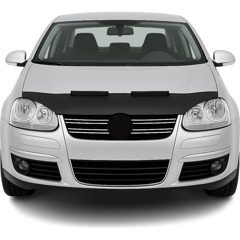 Protège Capot compatible avec VW Jetta 2005 à 2010, Bra de Capot Protection, Noir (1/5)