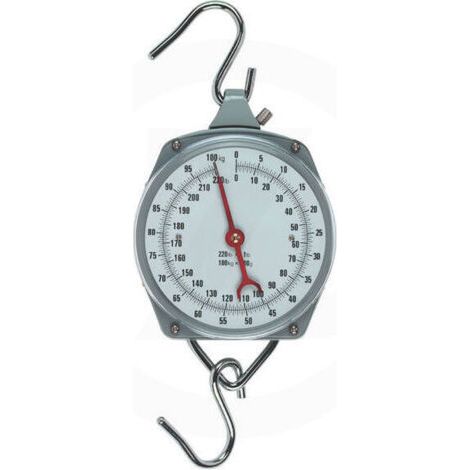 Peson mécanique 100 kg – Dynamomètre robuste pour contrôle alimentaire – Graduation 500 g – Dimensions 22x21.5 cm