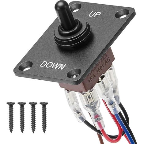 Contrôle de Levage Précis Interrupteur à Bascule 6 Broches (ON)-Off-(ON) 12V 30A Inversion Polarité pour Voiture et Bateau (1/5)