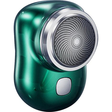 Rasoir électrique mini rechargeable pour hommes, rasoir portable de voyage professionnel, tondeuse cadeau MINI, vert (1/5)