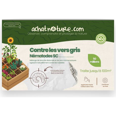 Nématodes SC contre vers gris - 50 millions - 100 m²