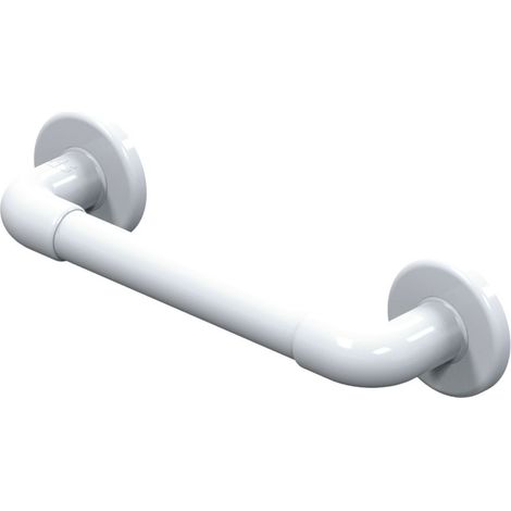 Barre d'appui PVC renforcé droite - blanc long 300mm (1/3)