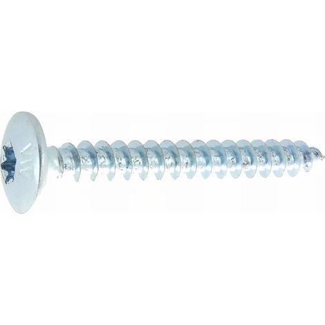 40 Vis penture torx en acier zingués blanc 6.0 x 50 mm