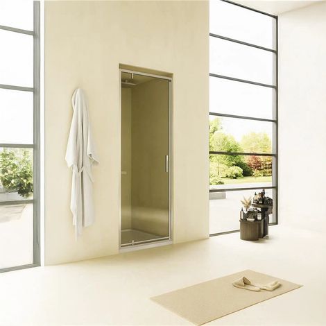 Exagonshop Nicchia doccia 80 cm Rio a pivot vetro 6 mm