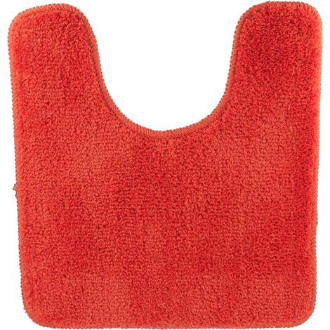 Tappetino da bagno in microfibra 45x50 cm sotto lattice - arancione - Tendance