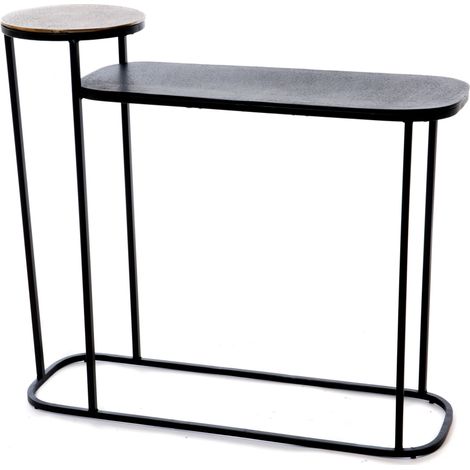 Amadeus - Console multi-niveaux en aluminium et fer L100 cm (1/2)