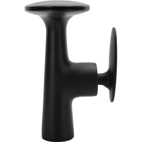Rubinetto per lavabo Cikonielf in lega di rame e zinco con miscelatore monocomando, accessorio per bagno e cucina, colore nero (filettatura internazionale G/2).