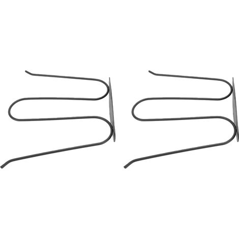 Lot de 2 Supports de Bottes Muraux en Acier Inoxydable Noir pour 2 Paires de Rangement de Bottes Peu Encombrant avec Support à Vis pour équipement de Pêche à la Maison, au Garage (1/5)