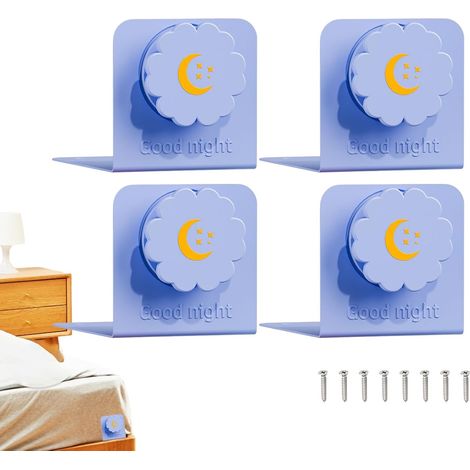 Supports de draps – Fermeture rapide – Antivol antidérapant en forme de L pour chambre d'amis, lit superposé, chambre à coucher, camping-car, hôtel, voyage (1/5)
