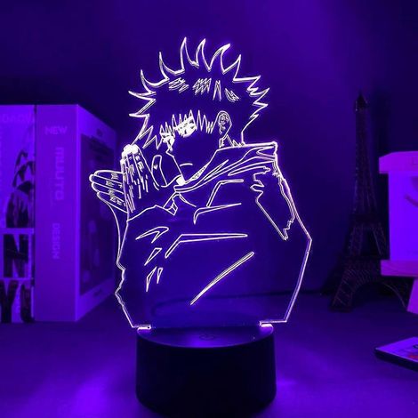 Veilleuse 3D Anime Megumi Fushiguro, lampe de nuit LED Jujutsu Kaisen, cadeau d'anniversaire (1/5)