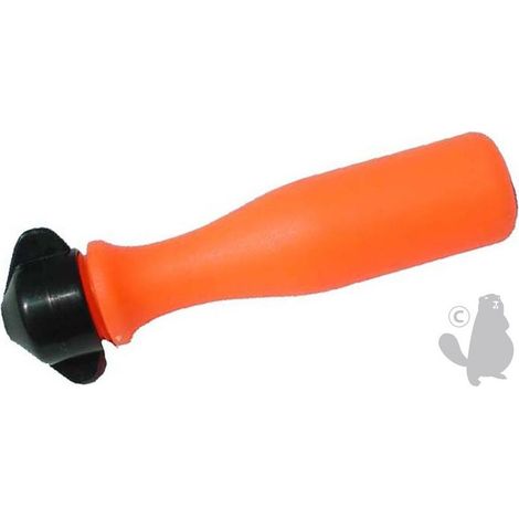 Poignée en plastique réglable pour limes et râpes — convient aux limes rondes en acier et aux limes pour chaînes de tronçonneuse (13 x 3 cm)