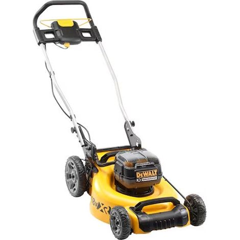 Dewalt – Tondeuse à gazon électrique 2x18V 36V – Moteur brushless – Largeur de coupe 48 cm – Sac 55L – Fonction mulching – Réglable 5 hauteurs