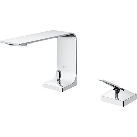 Mezclador monomando de lavabo con 2 orificios saliente ZL 144 mm, altura 114 mm cromado TOTO