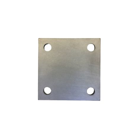 Platine acier percée 100x100x5 (1/2)