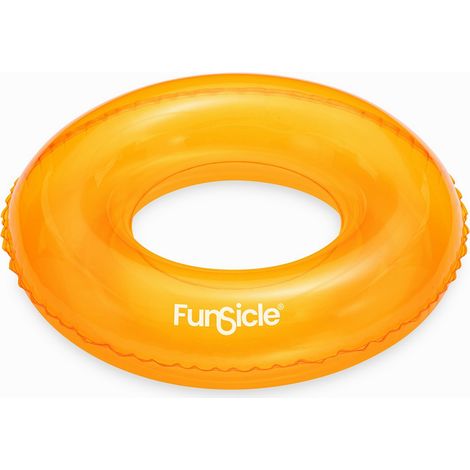 Bouée Funsicle jaune pour piscine  66x18cm