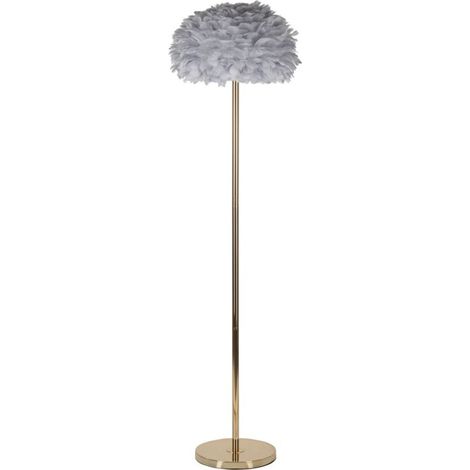Lampadaire gris en métal, diam. 43x170 cm – Feathers Slim (1/5)