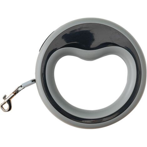 BUNTHAUS Laisse Rétractable Ergonomique pour ChienSolide, Automatique, 5M, pour Promenade (Couleur Grise) (1/5)