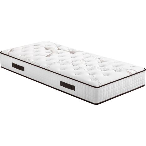 Matelas 80x200 Louxor - Latex - Hauteur 21 cm - 3 zones - Soutien ferme