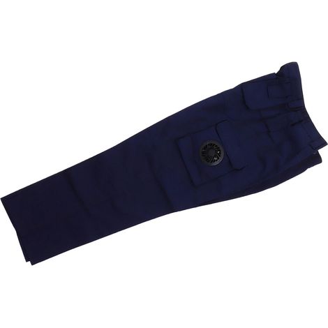 Pantalon d'été ventilé, pantalon rafraîchissant pour travaux extérieurs, chantiers, protection contre la chaleur, bleu foncé, XXL (1/5)