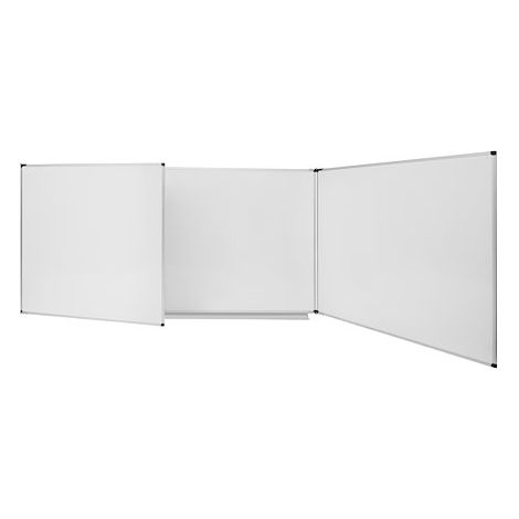 Tableau triptyque blanc émaillé Trio Maya NF 120 x 200 cm Bi-Office (1/5)