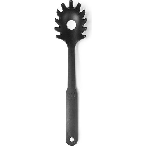Cucchiaio per pasta in nylon morbido, lungo 29 cm, nero
