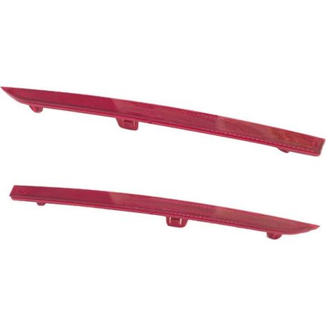 2 réflecteurs de pare-chocs arrière gauche (63147847165) et droit (63147847166) rouges pour BMW Série 3 F30 F31 M Sport (à partir de 2012) (1/5)