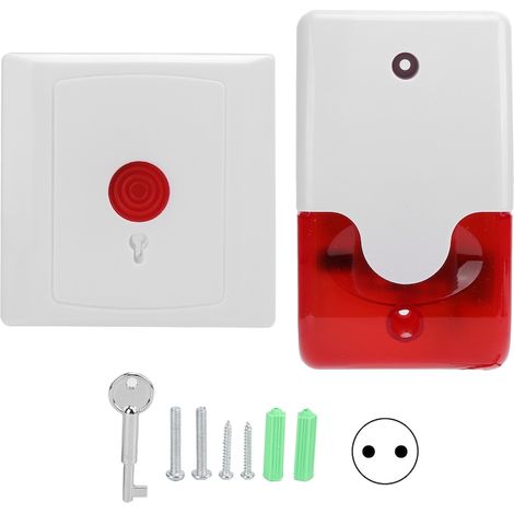 Bouton d'appel intelligent 12 V pour écoles, ABS résistant à l'usure, système d'appel sans fil de sécurité (1/5)