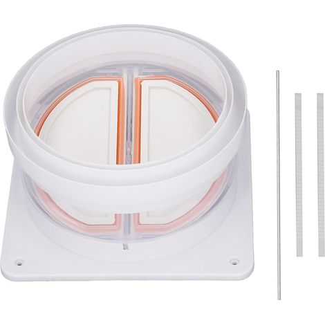 Clapet anti-retour universel unidirectionnel en ABS pour hottes de cuisine et salles de bains. (1/5)