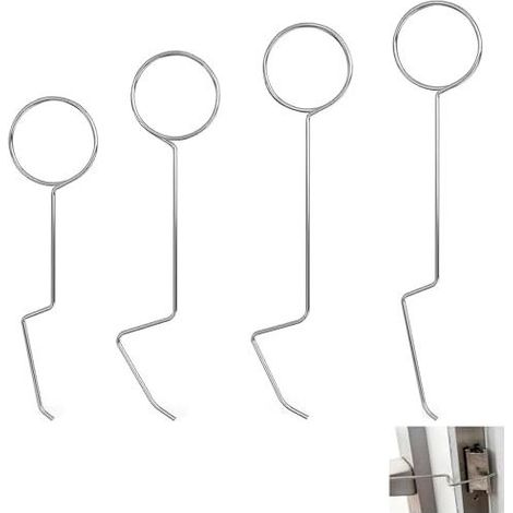 Set di 4 aghi professionali per scassinare serrature. Kit per aprire quasi tutte le serrature. Strumento universale per fabbri. Per professionisti e principianti. (1/5)
