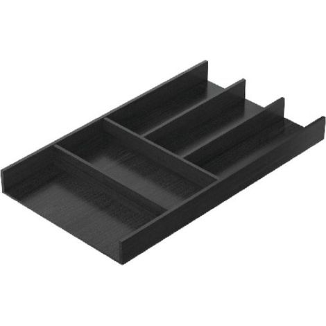 Range-couverts OrgaTray 270 en bois - anthracite - L270 x H43 x P473 mm - Pour tiroir AvantechYou (1/5)