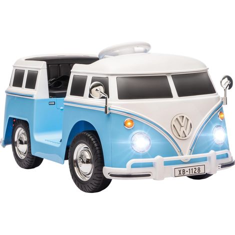 Voiture électrique pour enfants, véhicule 12 V avec lecteur MP3, double moteur, klaxon, démarrage progressif, 89 x 49 x 41,5 cm, bleue