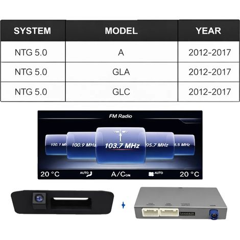 CarPlay sans fil Android Auto, capacité Airplay, compatible avec certains modèles de Mercedes Benz, NTG5.0 CP CAM (1/2)
