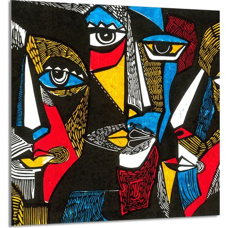 GLASPLATTE FÜR KÜCHE 60x65 Pop Art (1/5)