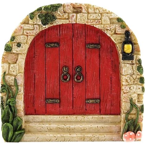 Porte de Fée pour Arbres - Décoration Miniature de Jardin Féerique Extérieur, Art de Jardin et Sculpture pour Chambre d'Enfants (1/5)