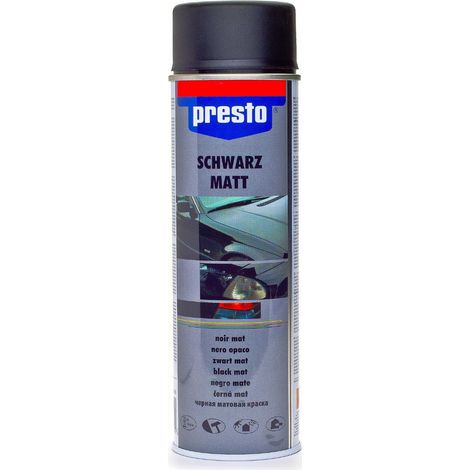 Vernice spray acrilica nero opaco 500 ml PRESTO (1/3)