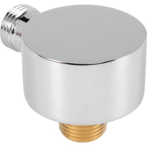 Wall Mount Elbow, Round Wall Mount Shower Hose Connector Accessories G1/2 Inch Shower Outlet (1/5)