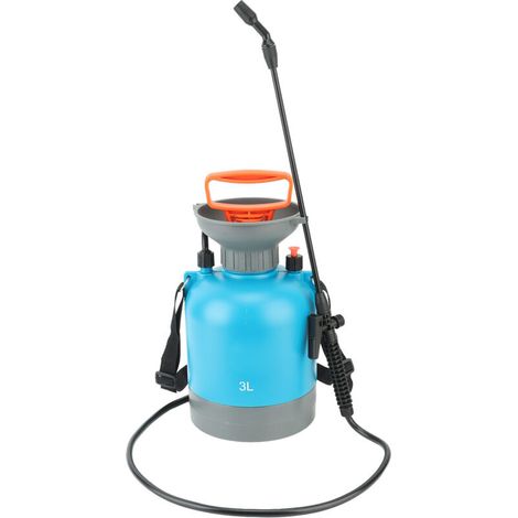 Pompa spruzzatrice a pressione da 3 litri blu resistente per prato e giardino, spruzzatrice a pressione portatile di grande capacità per cortile, giardino e parco (1/5)