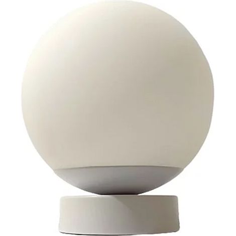 Lampada Da Scrivania Contemporanea Maga Metallo Bianco Vetro 1 Luce E14
