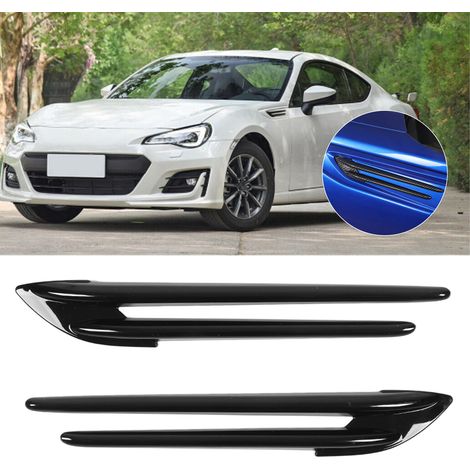 Fahrzeugmodifikation: Satz mit 2 Seitenflügelblenden für Subaru BRZ 2017-2020 in glänzendem Schwarz. (1/5)