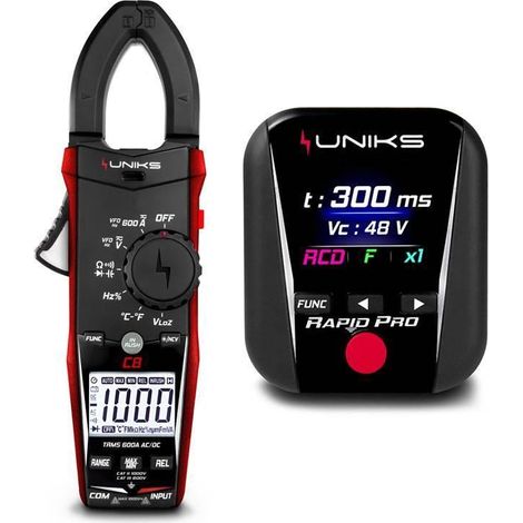 Kit uniks c8 pinza amperimétrica con multifunción rapido pro - rapidproedition