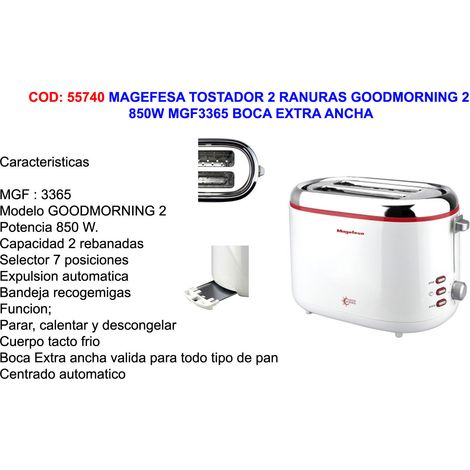 Tostapane magefesa mgf3365 850W 2 fette