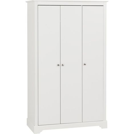 Stratford 3 Door Wardrobe - L54 x W112.5 x H188 cm - White