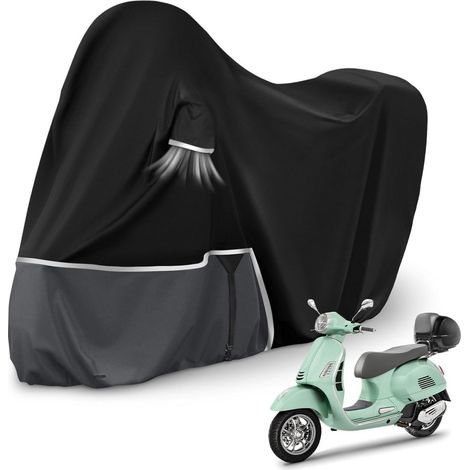 Motorradabdeckung für Piaggio Vespa GTS GT mit Kofferraum, wasserdicht 420D Oxford (1/5)
