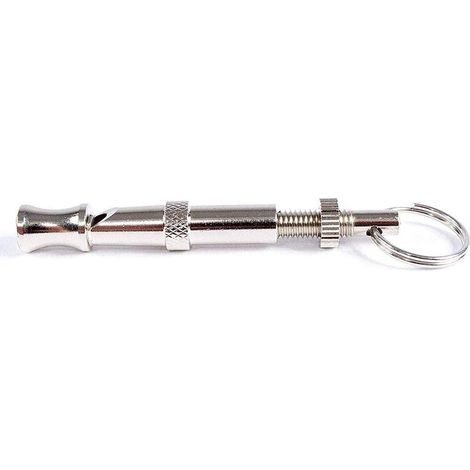Sifflet pour Chien, Flûte à Ultrasons en Acier Inoxydable Arrêter les Aboiements Répulsif Sonore Sifflet D'entraînement pour Chien Sifflet de Survie Portable à Fréquence Réglable (Comme montré) (1/5)