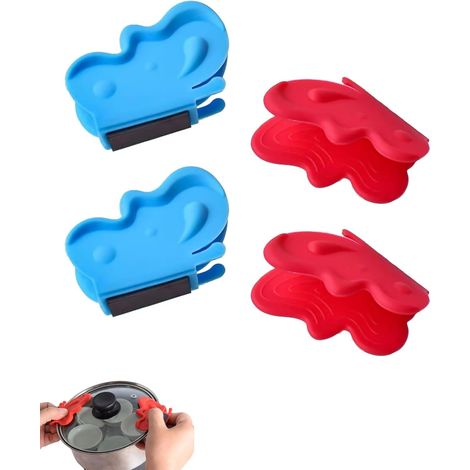 Lot de 4 manchons isolants en silicone pour poêle et casserole. (1/5)