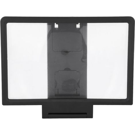 Agrandisseur d'écran téléphone portable avec support et haut-parleur - Vidéo HD - Noir (1/5)