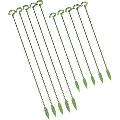 Supports pour orchidées papillon, tiges robustes vertes de 27 cm, lot de 20 (1/5)